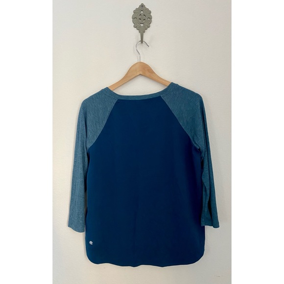 Champion C9 Blue Colorblock Running Athletic Longsleeve Top - Picture 9 of 13